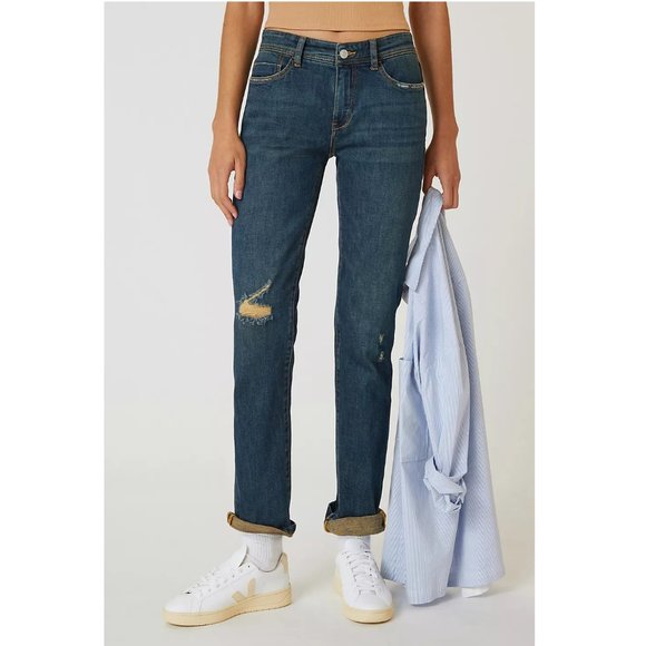💙 Anthropologie Pilcro The Slim Boyfriend Jeans - 28 - Picture 1 of 14